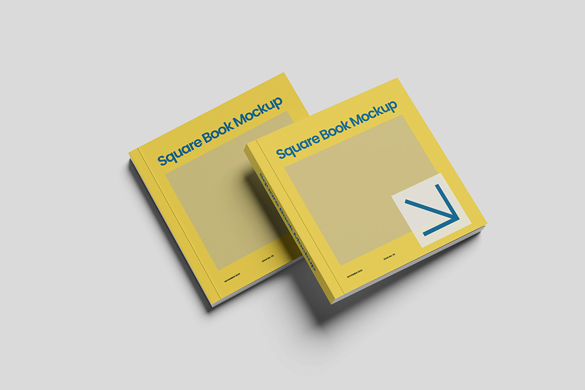 Square Book Mockup, a Books & Magazine Mockup by Design Source_ (Photo 2 of 4)