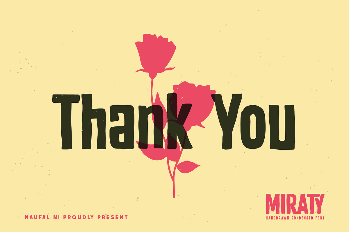 MIRATY - Handdrawn condensed font, a Sans Serif Font by Blazing Sun Creative (Photo 9 of 9)
