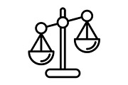 Libra Line Icon, an Icon by Pexelpy (Thumbnail 1 of 2)