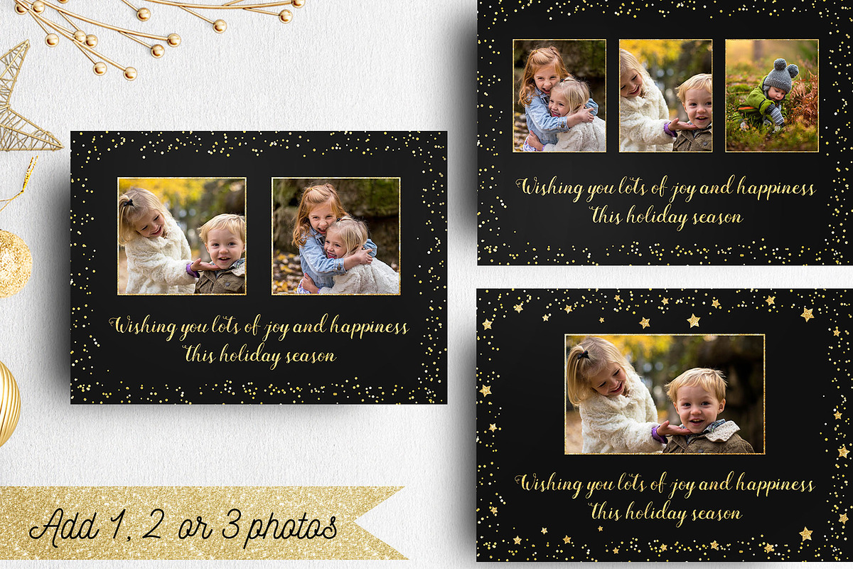 Christmas Card Template Photoshop, a Card Template by Nifty Template Studio (Photo 7 of 13)