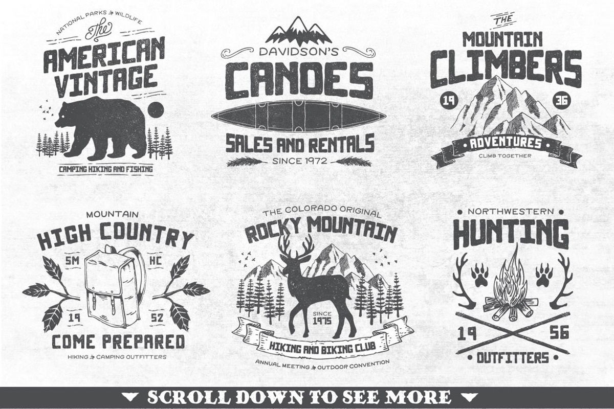 North Western Font + Vectors BUNDLE preview 3