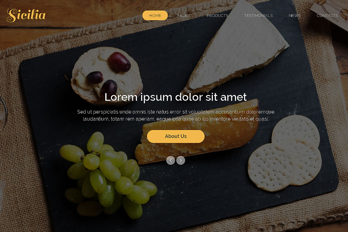 Sicilia Responsive One Page Theme, a Landing Page Template by IceTemplates (Photo 1 of 3)