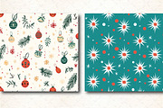 Minimalist Retro Christmas Patterns, a Pattern Graphic by DreamCafeArt (Thumbnail 5 of 6)