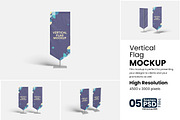 Vertical Flag Mockup, a Product Mockup by bimockup (Thumbnail 1 of 6)