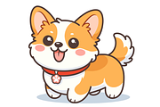 Cute Kawaii Corgi Dog Cartoon, an Animal Illustration by Artpon Illustration (Thumbnail 2 of 3)