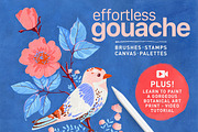 Gouache Brushes for Procreate, a Brush Add-On by Lisa Glanz (Thumbnail 1 of 14)