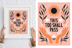 This Too Shall Pass Poster Design