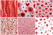 Floral Valentine Pattern Heart Paper, a Texture Illustration by DreamPrint404 (Thumbnail 2 of 3)