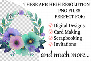 Watercolor Floral Wreaths Clipart Se, an Illustration by Daily.Designs (Thumbnail 2 of 8)
