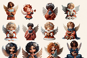 TERRACOTTA ANGELS CLIPART PACK, a Person Illustration by Daring Digies (Thumbnail 2 of 7)