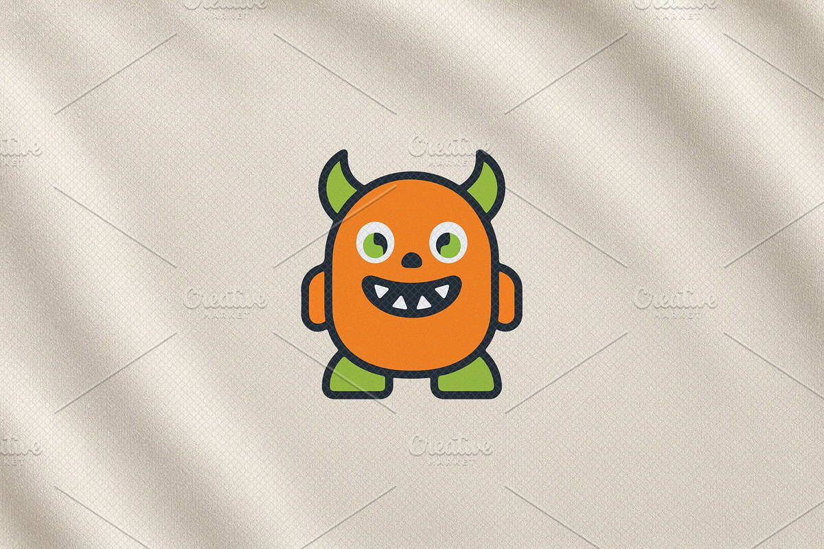 Cute Monster Icon Graphic, a Decorative Illustration by Vectorium Studio (Photo 3 of 3)