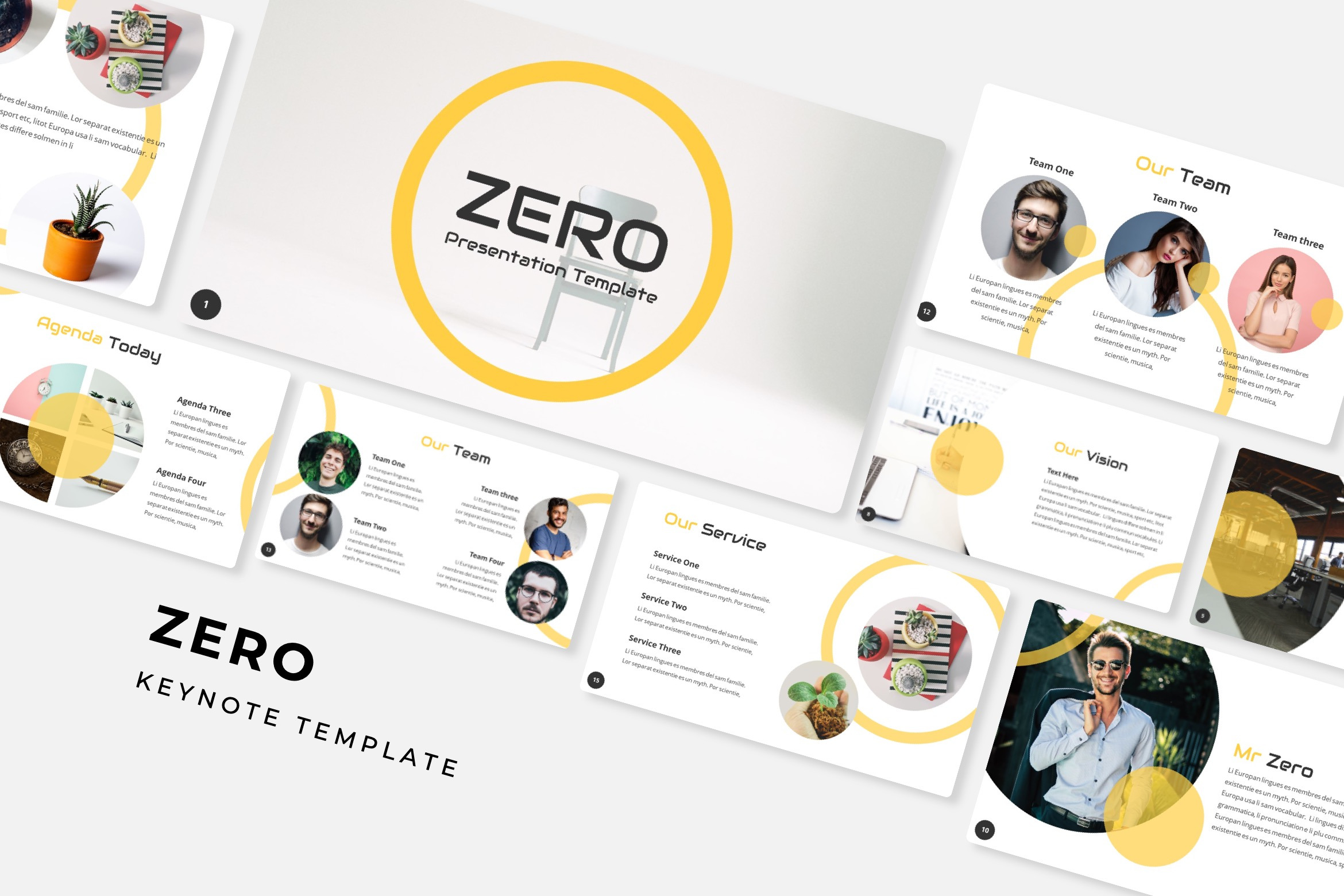 Zero Keynote Template, a Presentation Template by KAZ by IanMikraz Studio