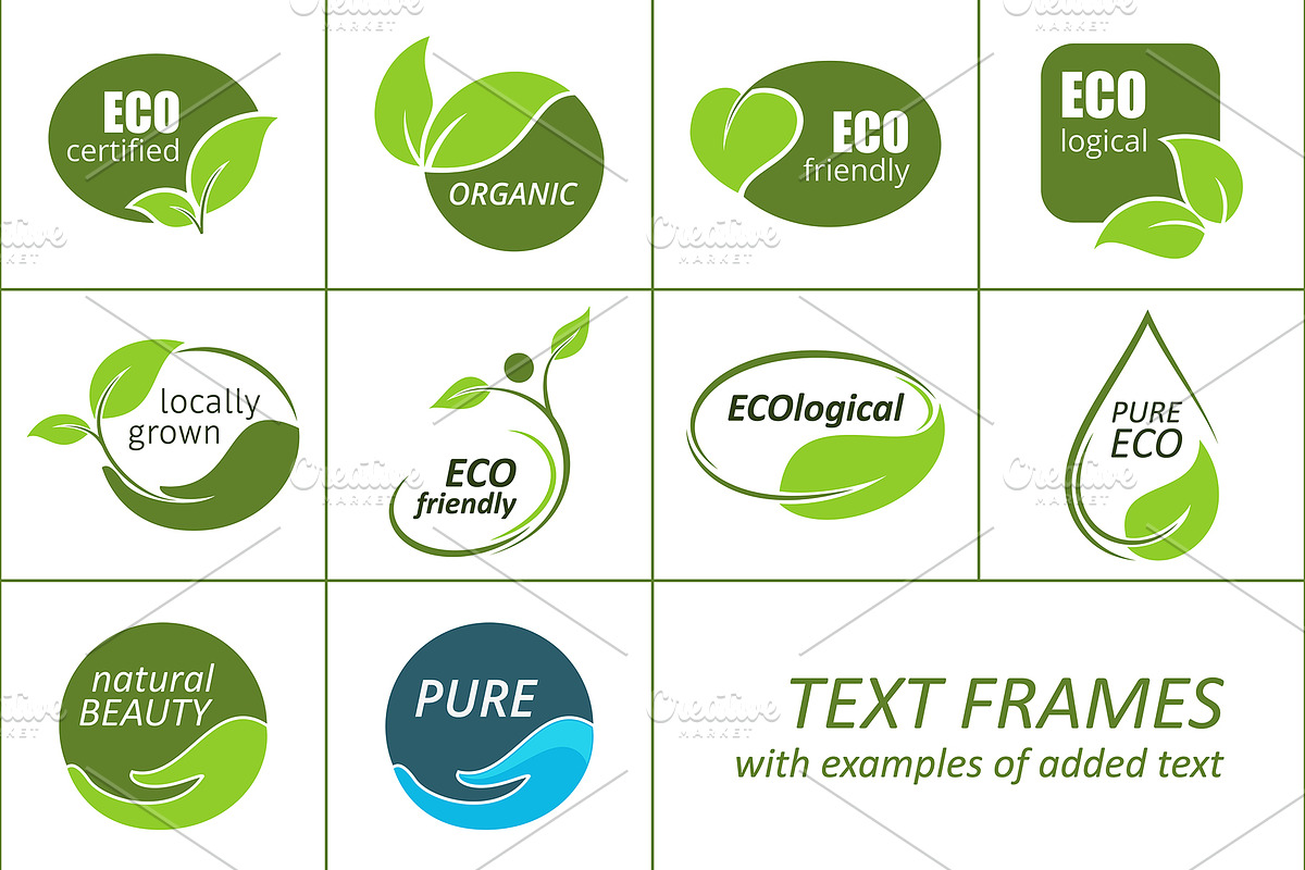 Eco friendly & Nature elements set, a Graphic by InkySplash (Photo 8 of 10)