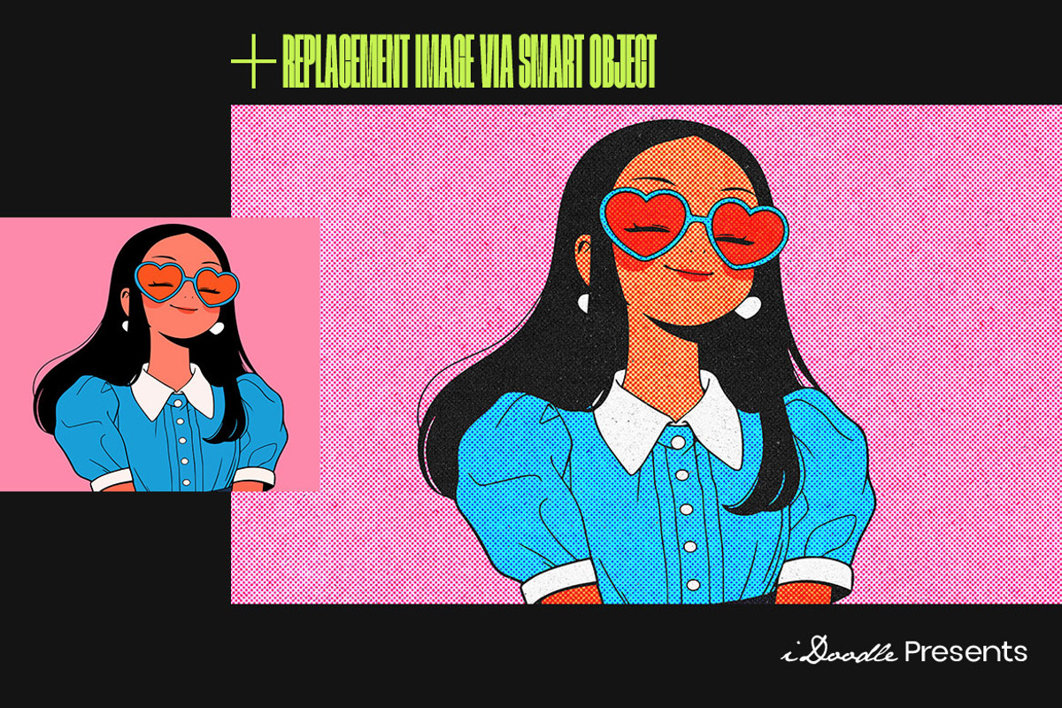 Halftone Printer Photo Effect, a Layer Style Add-On by iDoodle Studio (Photo 4 of 4)