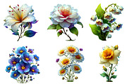 Watercolor Spring Flowers Clipart, an Illustration by Dream Creation (Thumbnail 4 of 7)