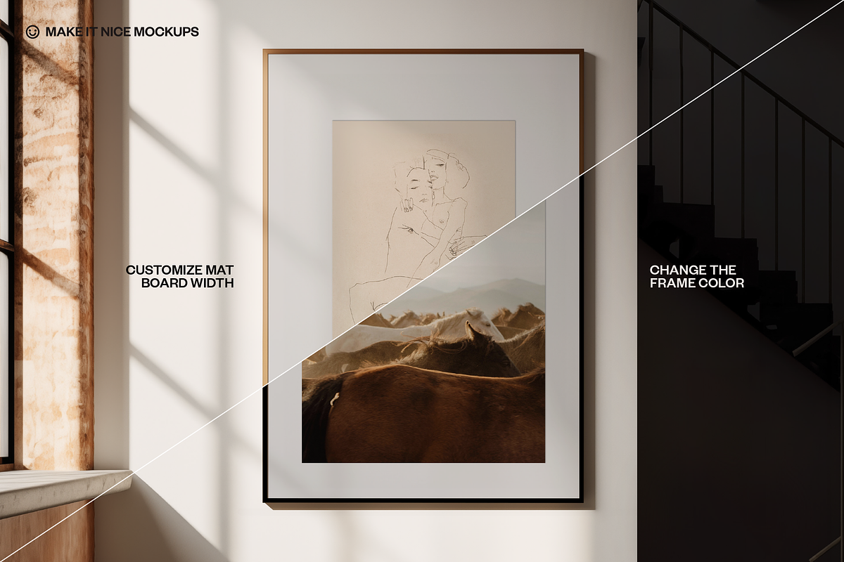The Loft Scene Frame Mockup, a Poster Template by makeitnicemockups (Photo 8 of 9)