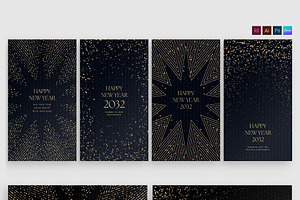 Happy New Year Backgrounds, a Flyer Template by BrandPacks