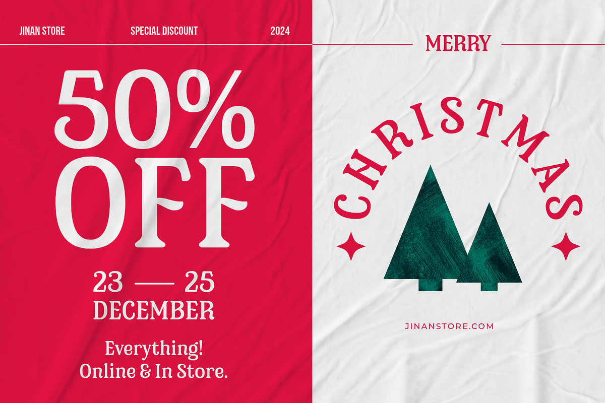The Jingle - Christmas Typeface, a Serif Font by Ainun Jinan (Photo 6 of 9)