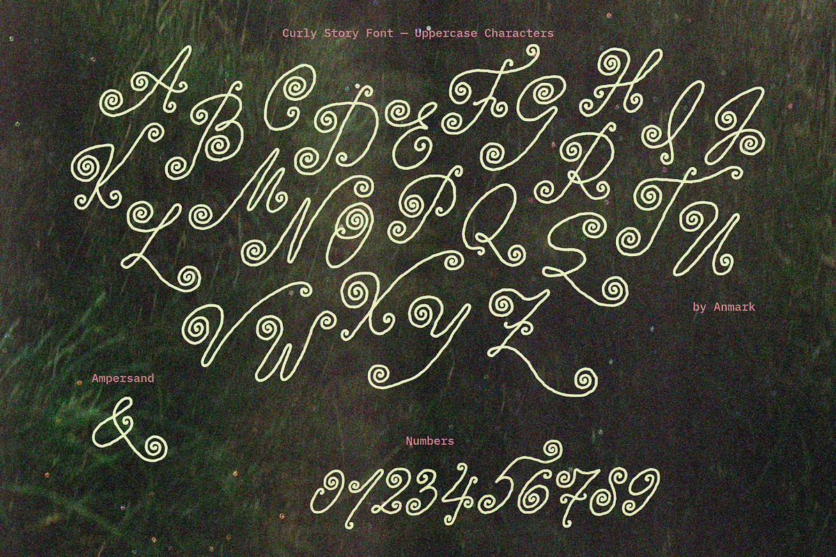Curly Story Cute Script Font, a Script Font by AnMark (Photo 8 of 11)