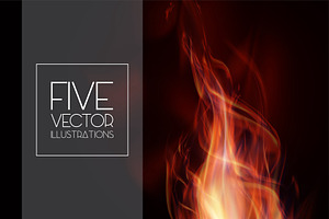 Abstract fire flames