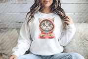Strawberry Cat Sublimation Clipart, an Illustration by Watercolor design (Thumbnail 7 of 12)