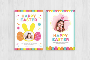 Colorful Easter Card Template