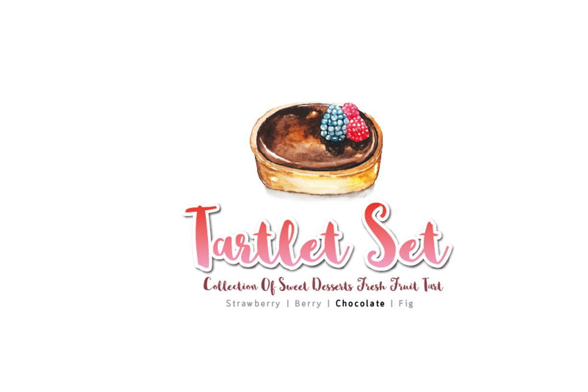 Sweet Dessert  DIY Pack (Tartlet), a Food Illustration by Ora (Photo 4 of 5)