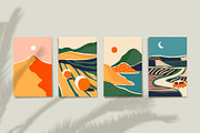 12 Landscape Postcards + more, a Decorative Illustration by Dedraw Studio (Thumbnail 2 of 10)