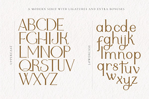 Adele Moon Serif Font Extras