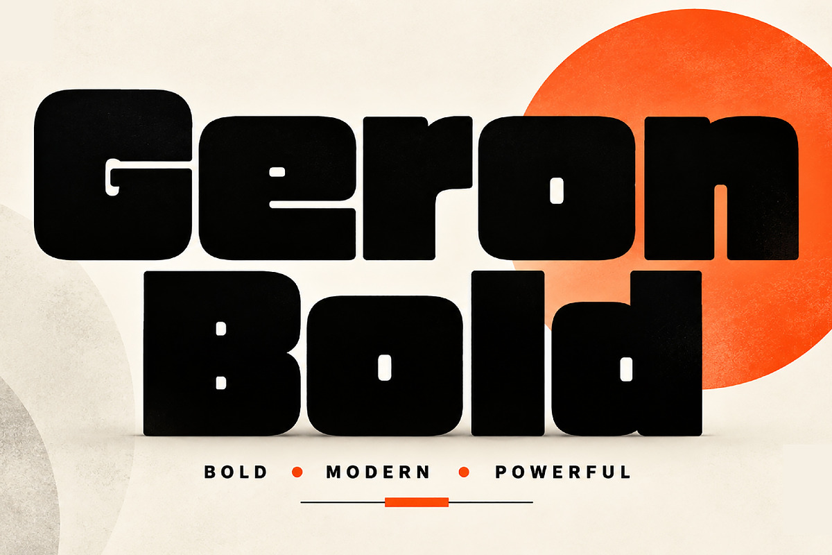 Geron Bold, a Slab Serif Font by Wow Magic (Photo 1 of 5)