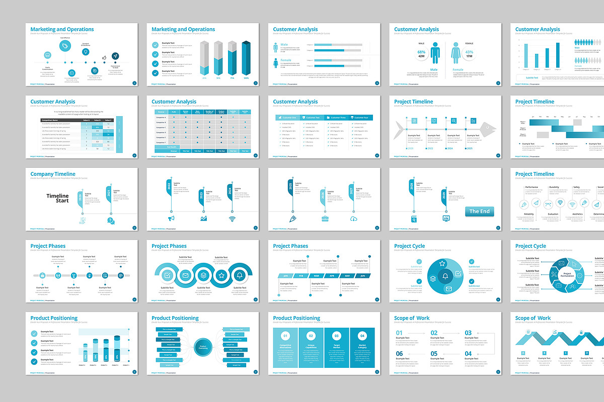 Project Proposal Google Slides, a Presentation Template by Design Vault (Photo 6 of 8)