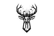 Artistic Geometric Deer Head Bundle, an Illustration by yasushie (Thumbnail 24 of 31)