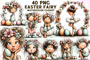 Whimsical Easter Fairy Clipart, an Illustration by Sublimation Artist (Thumbnail 1 of 7)