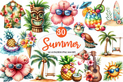 Cute Hawaii Summer Beach Sublimation, an Illustration by Watercolor design (Thumbnail 1 of 4)