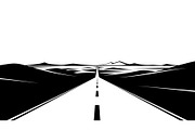 Desert Highway Silhouette Set, an Illustration by musafir_fashion (Thumbnail 12 of 16)