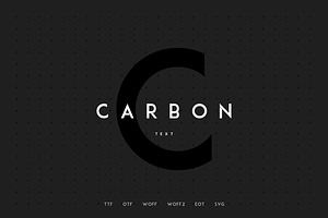 Carbon - Modern WebFont, a Sans Serif Font by Webhance Studio