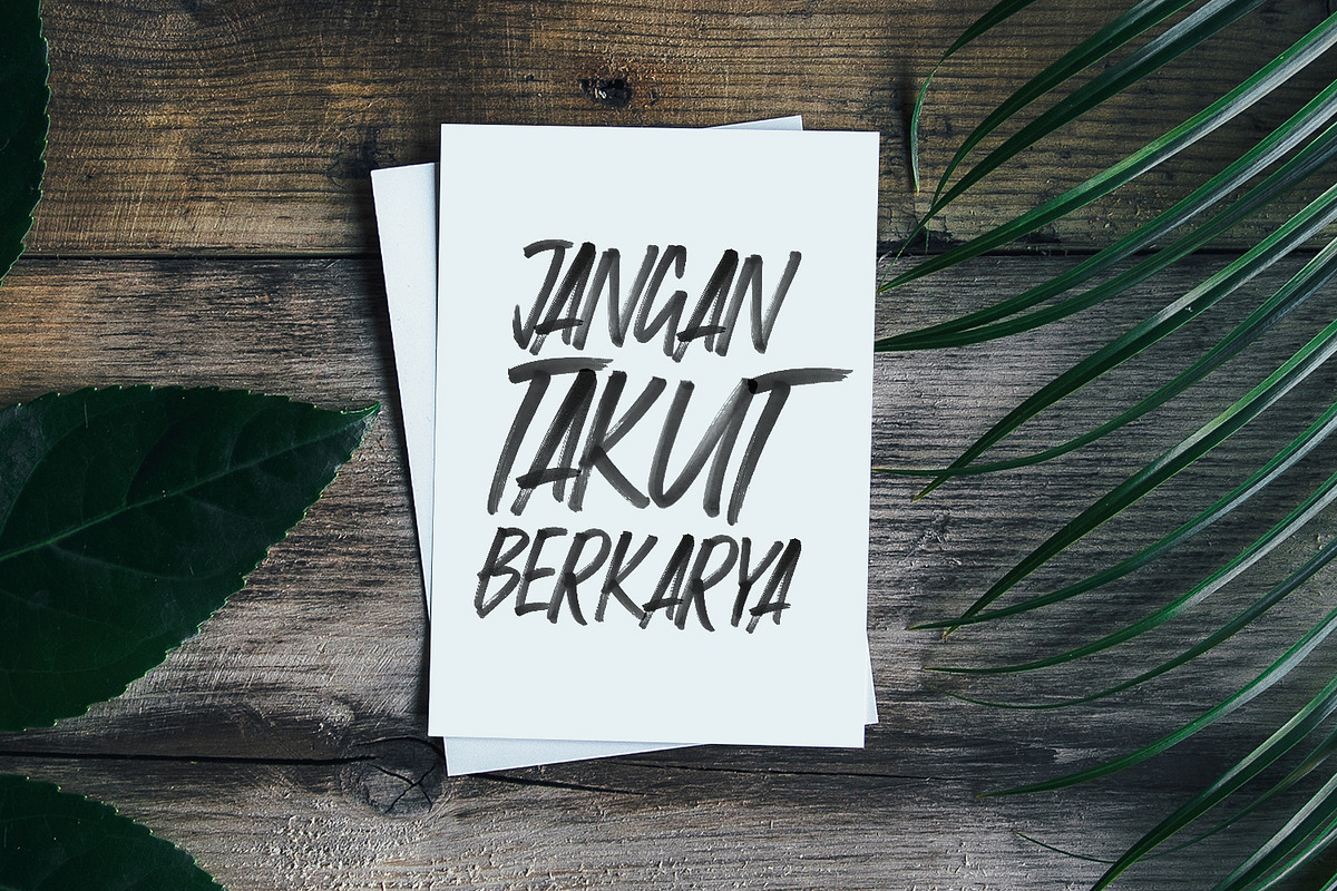 Faceback - SVG Brush Font preview 6