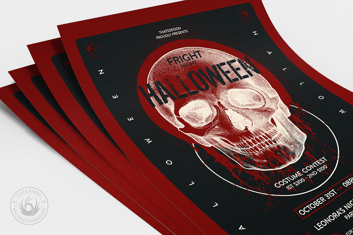 Halloween Flyer Template V25, a Flyer Template by ThatsDesignArt (Photo 4 of 7)