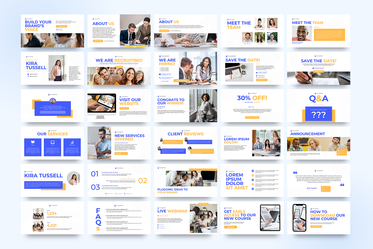 Social Media Kit | Posts and Banners, a Social Media Template by Studio B | Canva Template (Photo 4 of 11)