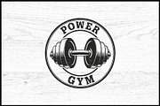 10 Power Gym Logo Badge Bundle, a Sport Illustration by Artivon (Thumbnail 3 of 10)