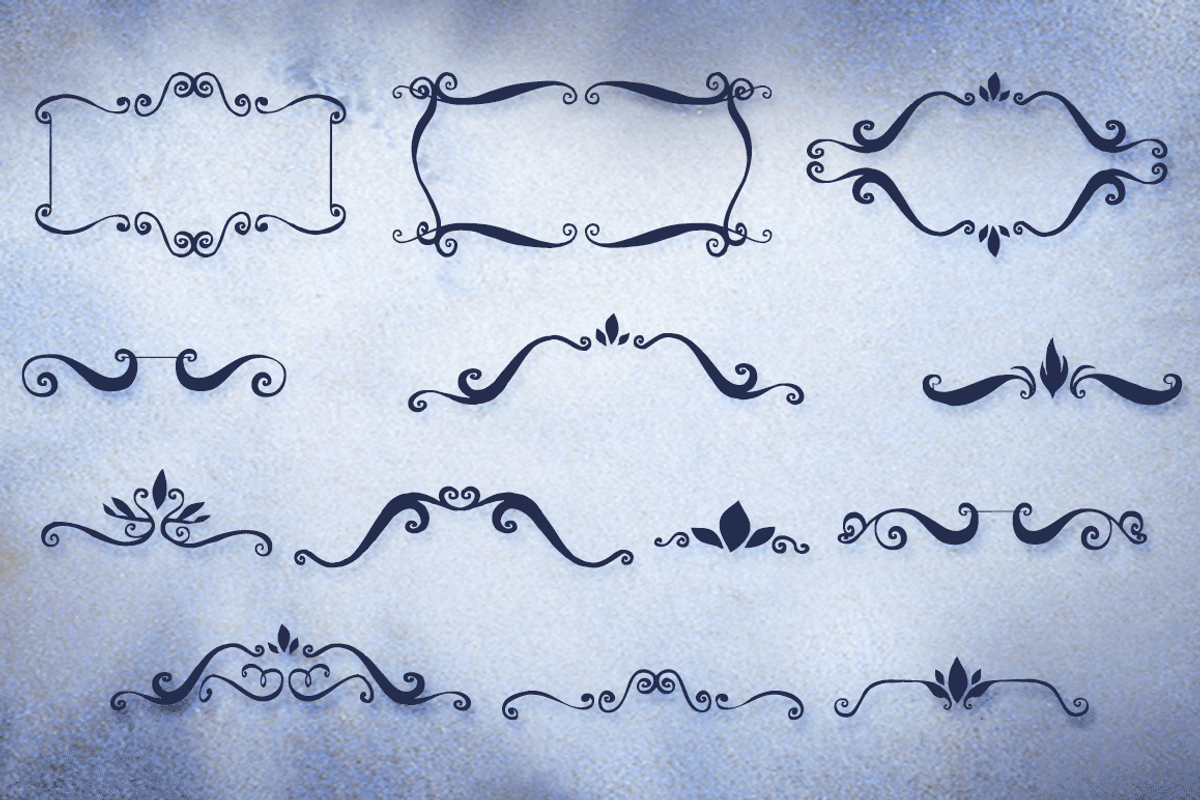 Blue Goblet Frames and Vignettes preview 4