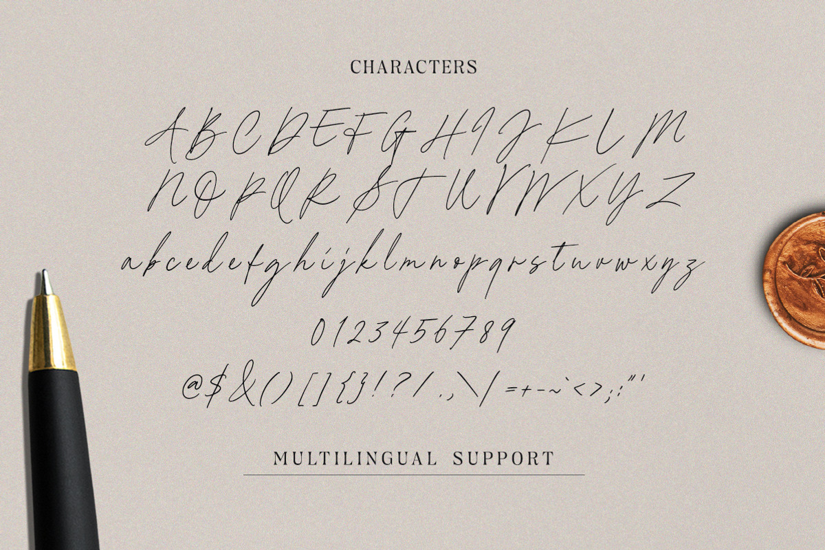 Andreas Signature, a Script Font by Letterhend Studio (Photo 6 of 11)