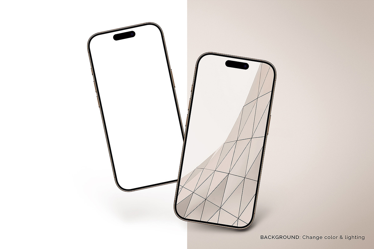 iPhone Pro Max Mockup - 9 Scenes, an iPhone Mockup by Limitless Design (Photo 3 of 11)