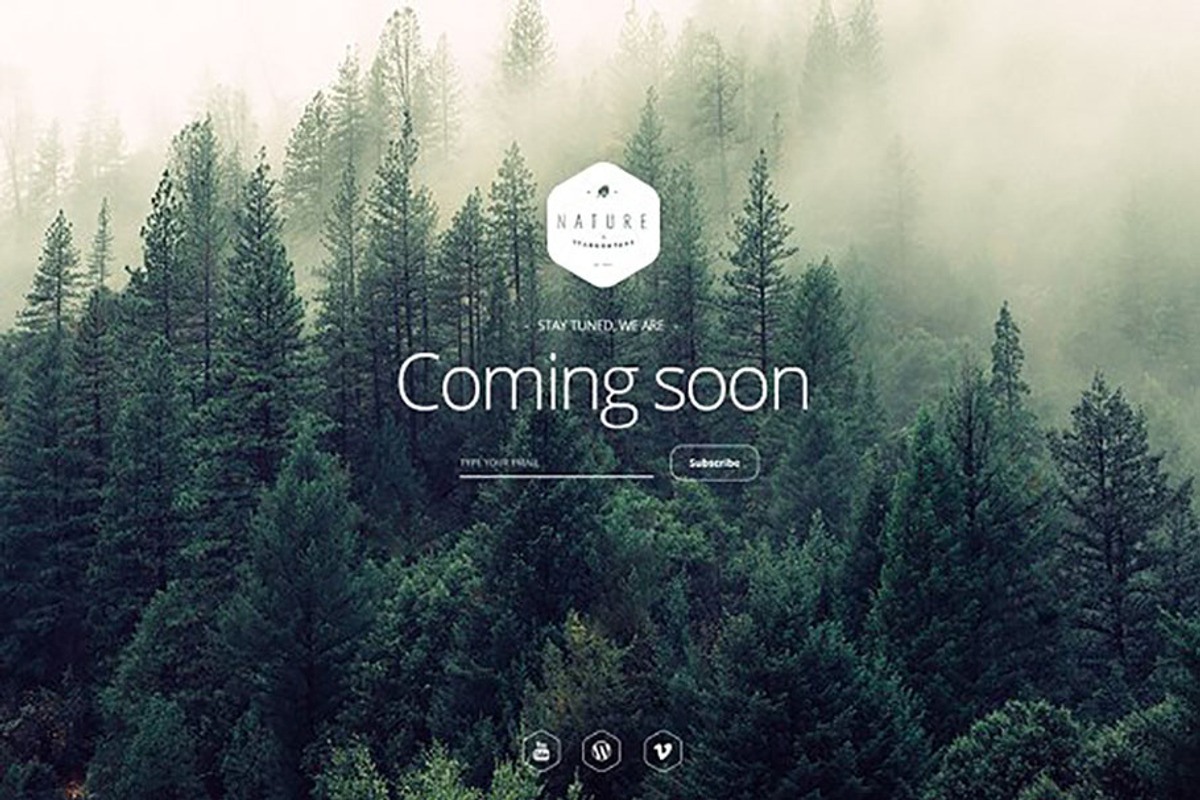 2Simple Nature Coming Soon Template, a Landing Page Template by CapitalTemplate (Photo 4 of 5)