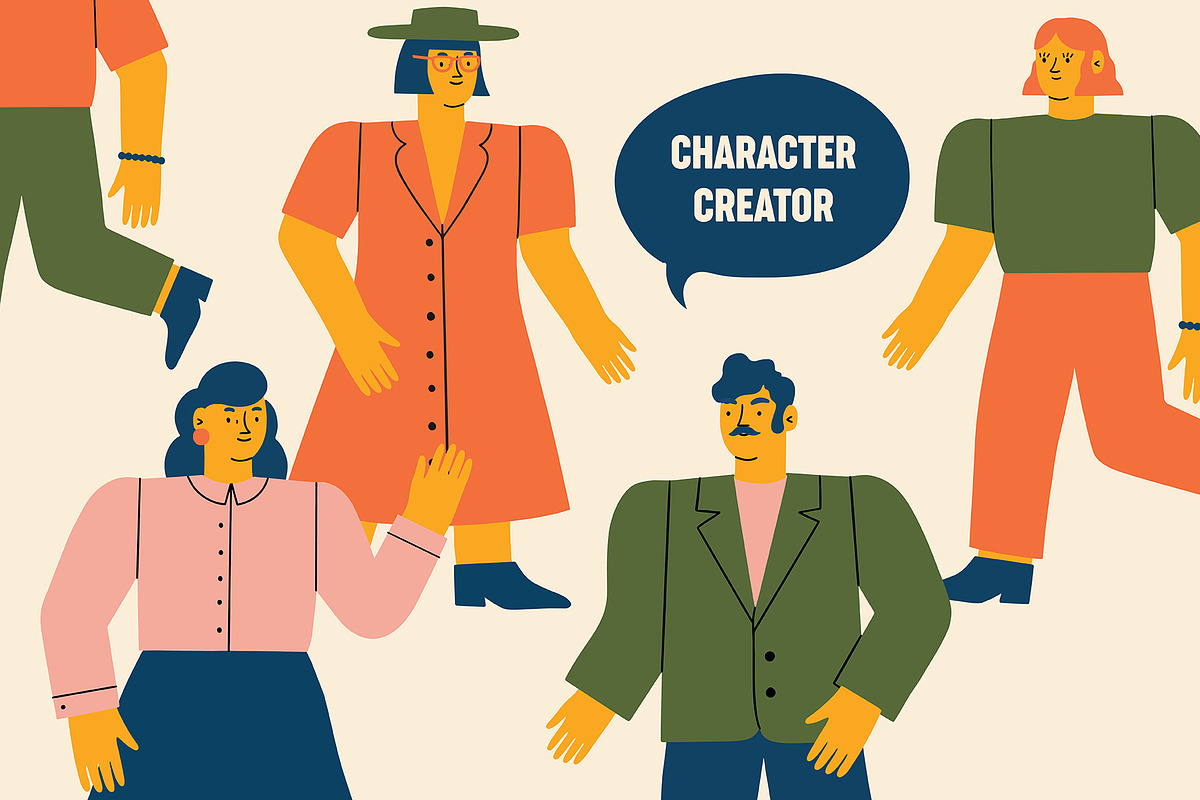 SIMPLE Character Creator, a Person Illustration by Katerina Osa