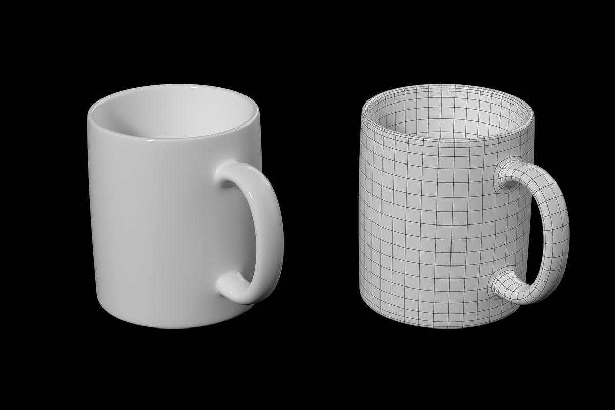 Coffee and Tea Ceramic Mug Base Mesh, a Furniture 3D Model by VK Studio (Photo 8 of 16)