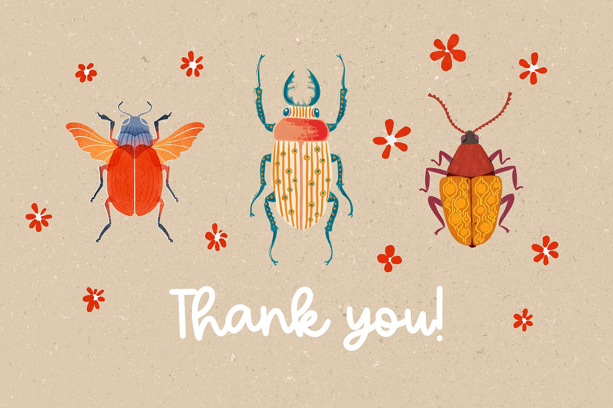 Lovely Bugs for Procreate, a Brush Add-On by PrettyLittlePigs (Photo 7 of 7)