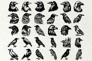 Crow SVG File. Raven Clipart PNG, an Animal Illustration by DENIDigitalArtSudio (Thumbnail 4 of 8)