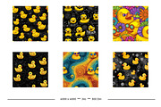 Rubber Duckies Retro Art Patterns, a Pattern Graphic by karenfoleyphoto (Thumbnail 7 of 15)
