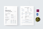 Project Status Report | Word & Indd, a Stationery Template by design_hut (Thumbnail 1 of 6)